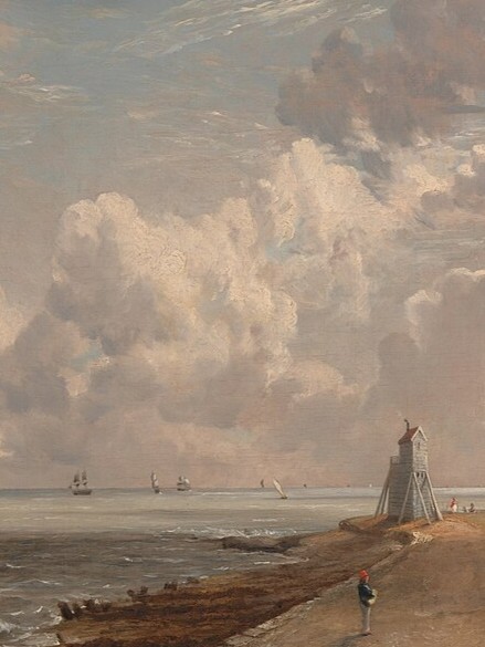 John Constable, "Harwich, the low lighthouse and beacon hill," cropped